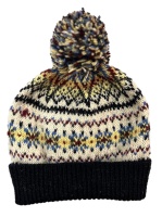 Westaway - Childrens Real Shetland Fair Isle yoke ski hat